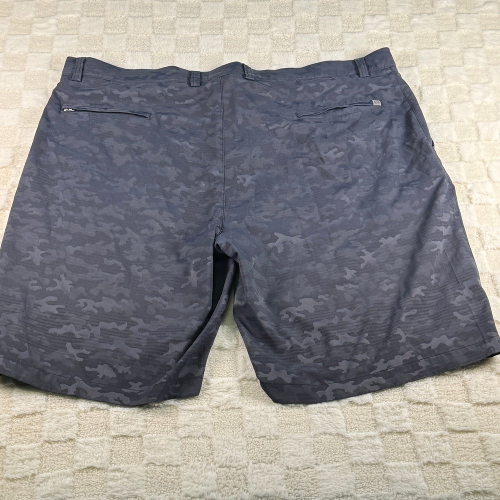Peter Millar Mens 46R Navy Blue Camo Performance Golf Shorts Stretch Flat Front - Picture 11 of 11